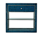 Curate Home Furnishings Product Item Details blue nightstand raffia side table #colorfurniture: 