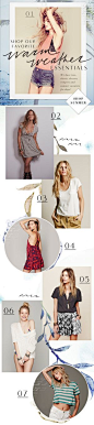 free people email layout / abby wilhelm