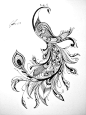 Art line bird