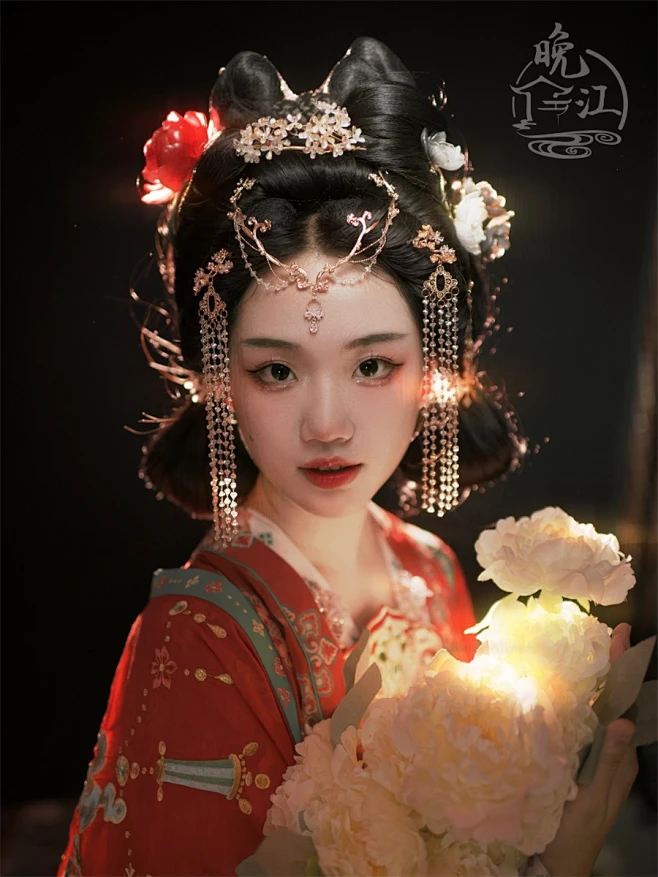 飞流 汉服掩鬓簪流苏唐风头饰发饰古风发簪步摇发钗u型盘发高级感-淘宝网-花瓣网