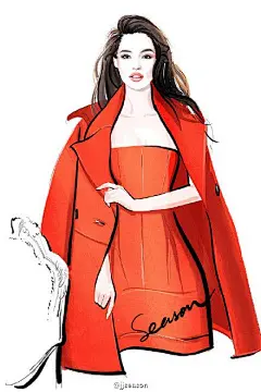 #时尚# #插画#-- 女神舒淇 ELLE 2015.11.舒淇：越来越明白了“珍惜”是怎么一回事，有想见的人，就快点去见；行山路上累了，便歇一歇。@北坤人素材