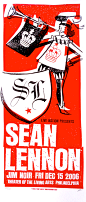 Sean Lennon Poster w/ Jim Noir 2006 Concert