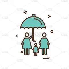 图标,遮阳伞,商务,云,天气,气象学,蜘蛛网,夏天,设计,剪影