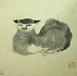 朱耷（八大山人）——猫 小品欣赏 | 
明末清初|朱耷(1626~1705)清初画坛"四僧"之一，中国画一代宗师。本名朱统托，字雪个，号八大山人、个山、个山驴、驴屋、拾得、黄竹园等，江西南昌人。擅山水花鸟以水墨写意为主，形象夸张奇特，笔墨凝炼沉毅;山水师董其昌。擅书能诗，用墨极少。一生坎坷，自说“墨点无多泪点多，山河仍是旧山河。横流乱世杈椰树，留得文林细揣摹”。