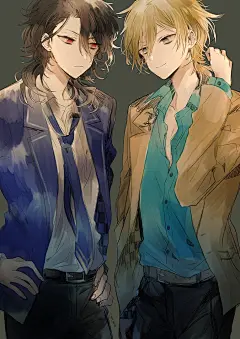 ♣偶像梦幻祭 朔间零 羽风薰 美少年 唯美 壁纸 作者推特@cacao_chocotto