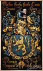 金羊毛骑士团纹章。纹章（Coat of Arms），指一种按照特定规则构成的彩色标志，专属于某个个人，家族或团体的识别物。在欧洲中古时代就有自己的纹章体系。亦称盾章，指诞生于12世纪战场上，主要是为了识别因披挂盔甲而无法辨认的骑士；而认为纹章是贵族专利的普遍观点就源自於此。