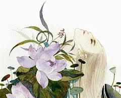 来自鹿菏的古风写意水彩插画 - 插画图片_插画师_插画壁纸_场景插画_yidodo.net - 意兜兜