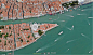 十大震撼谷歌地图卫星照：运河城市：威尼斯典型的一天，可以看到大大小小的船只从水上驶过