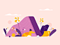 糖果美眉矢量设计搞笑幻灯片糖果lolipop紫色标志索具moho12字符gif moho后效果运动动画插图