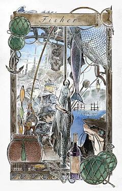 -怼M-采集到绘画插图