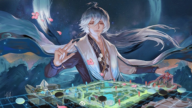 银色骐骥-手绘 棋系男友弈星