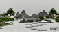 新中式庭院景观3D模型
