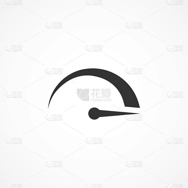 矢量插图的速度图标。