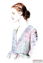 手绘+彩铅+水彩 Caroline Andrieu 2013 新款作品 - 服装画\手绘 - 穿针引线服装论坛