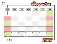 2022年12月日历  - 源文件下载【酷图网】唯美,潮流,少女心,渐变,嫩绿色,粉红,粉色,大气,撞色,时尚,立体,2022年12月,日志,记事本,记事框,2022年,记录,设计,生活百科,2022,12月,十二月,虎年,备忘录,日历海报,素材,元素,简约,纪实簿,备忘表,计划表,日历海报素材,日历模板,模板,图片,矢量,免扣,12月月历,清新,