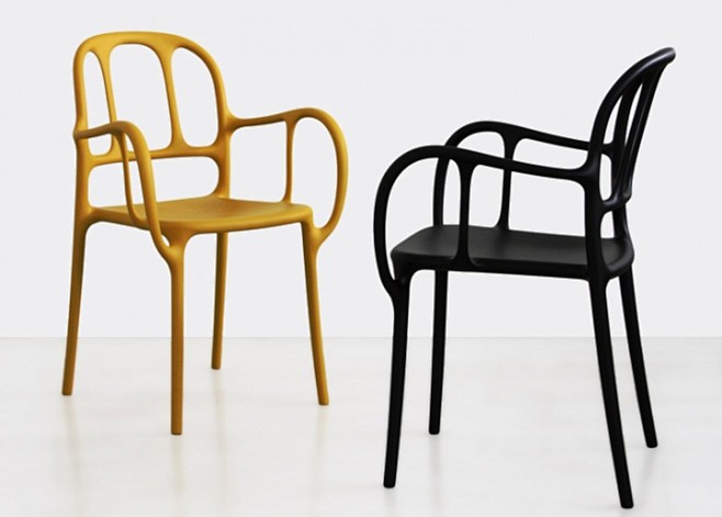 Mila Chair全塑料的霸气椅设计/...