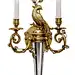 Brass and Cystal Sconce with peacock motif traditional-wall-sconces