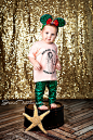 Gold Shimmer Sequin Fabric Photography Backdrop