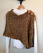 Mobius Wrap Loom Knit Pattern - can be worn as poncho