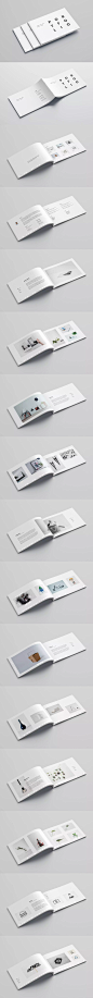 A5尺寸的高品质品牌手册画册宣传册杂志房地产楼书设计模板