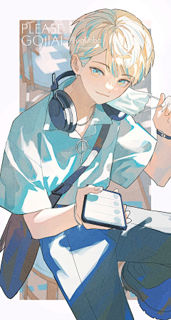 廿晖君采集到うごんば光影插画少年