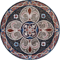 MD083 Marble Mosaic Medallion Tile: 