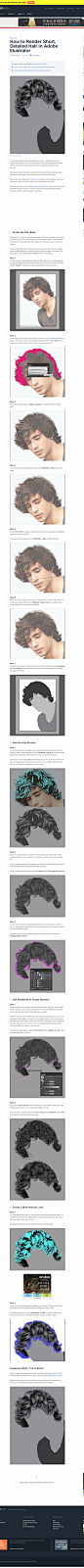 How to Render Short, Detailed Hair in Adobe Illustrator