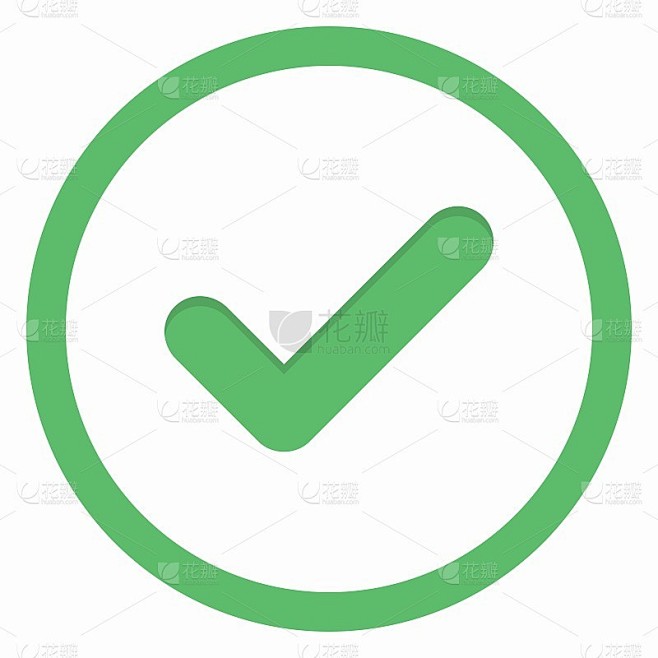 勾选，勾号，接受，批准，是，正确，好，正确的选择，任务完成，投票。-向量标记符号在绿色。孤立的图标。