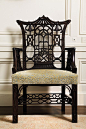 Chinese Chippendale - a chair like this might be too formal and/or exotic for most homes, but if it works for you, it would certainly make a statement.