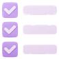 List  3D Icon