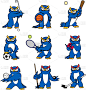 猫头鹰,吉祥物,进行中,卡通,宠物,运动,棒球,网球运动,性格,动物