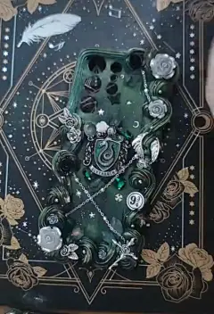 哈利波特斯莱特林学院奶油胶手机壳 只要我修的够快就没有人发现我翻过车_哔哩哔哩_bilibili