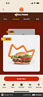 Burger King Royal Perks (website) screen