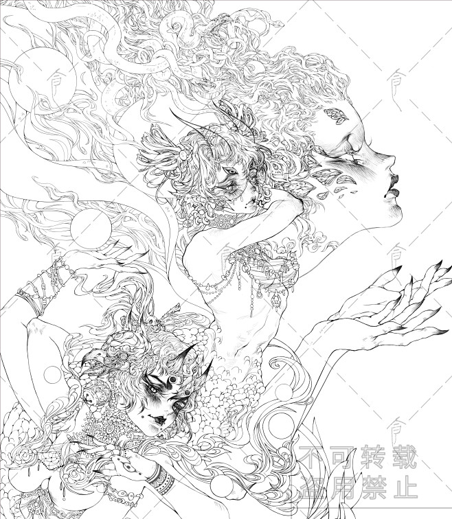 天语_食蝉__插画师作品_涂鸦王国gra...