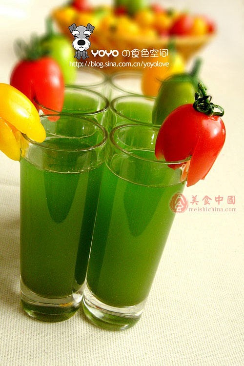 绿番茄汁-------三种颜色的番茄，应...