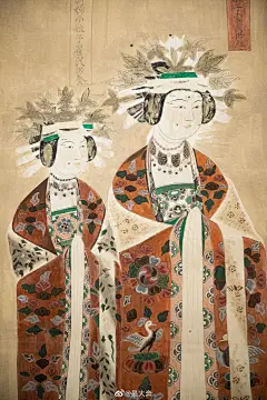 女供养人像 ｜莫高窟... - @是大奔的微博 - 微博