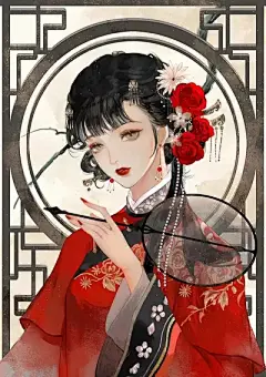 手绘古装 - 堆糖，美图壁纸兴趣社区