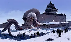 浮世绘卷 北海道购物纪行_整只橙作品_手绘/二维_CG模型网