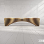 B1 Bench，公共座椅，木质， 工业设计，产品设计，普象网