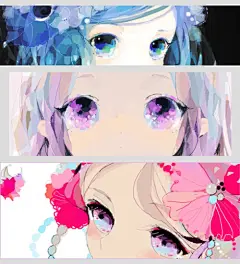 动漫,二次元,pixiv,手绘,色彩,唯美,眼睛