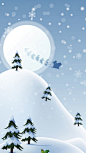 十二月白色圣诞节日手机壁纸#雪花#