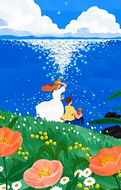 1 0 0 张 小 众 插 画 ，看 盛 夏 ！ : 1 0 0 张 小 众 插 画 ，看 盛 夏 ！,手绘,插画,温柔,插画师,画风,宫崎骏
