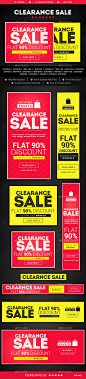 Clearance Sale Banners - Banners & Ads Web Elements