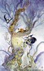 Stephanie Pui-Mun Law - Shadowscapes Tarot - Fantasy Art - Happy Squirrel
