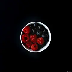 浆果 碗 覆盆子 蓝莓 吃 食品 美食摄影图片图片壁纸