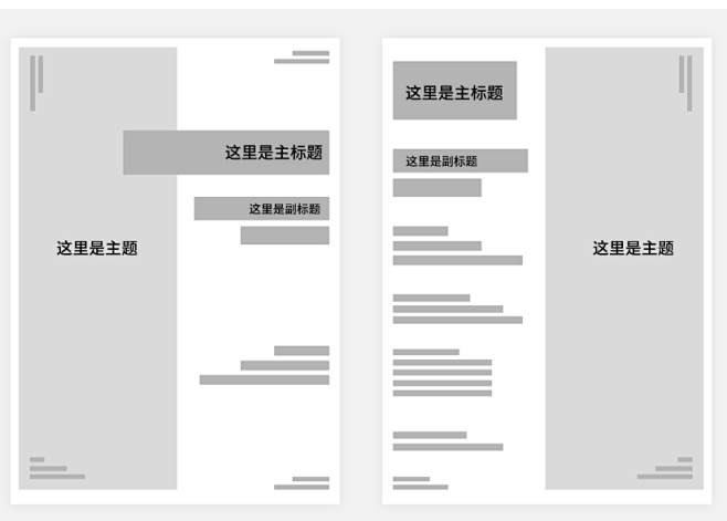 竖版简单排版