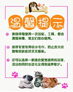 宣传海报  - 源文件下载【酷图网】宠物素材,宠物医院,温馨提示,宠物诊所,宠物洗澡,宠物,宠物美容,