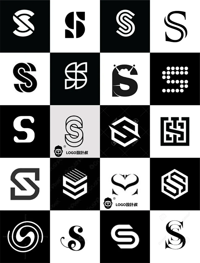 灵感采集⭐300个字母 S元素图形logo设计分享 - 小红书