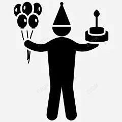 惊喜派对生日庆祝生日派对 图标 标识 标志 UI图标 设计图片 免费下载 页面网页 平面电商 创意素材