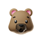 BearFace_2k - 90款3D可爱动物emoji立体图标素材 Animojis 3D Icon Pack